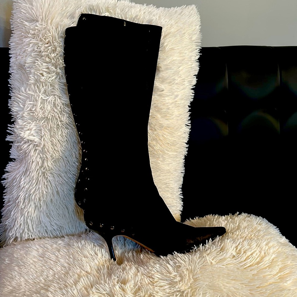 Jimmy Choo zip up boots with studs